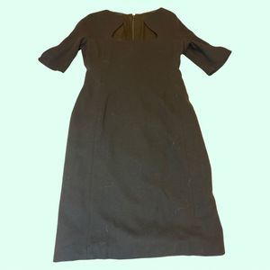 Vintage Saks Fifth Avenue women's dress 3/4 sleeve black formal size large